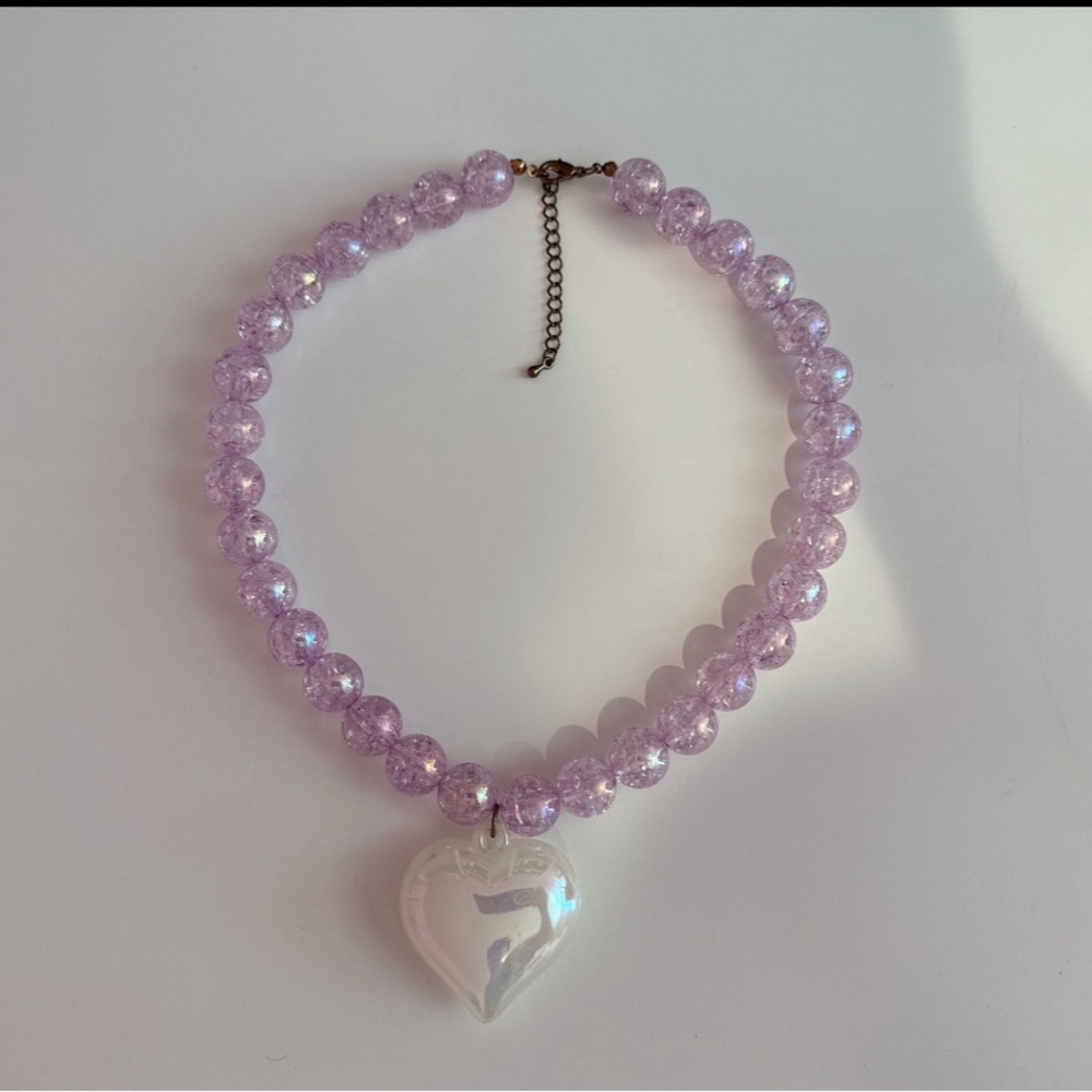 Mermaid Bead Heart Necklace